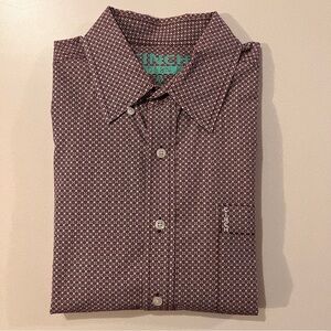 Cinch Men's Modern Fit Plaid Shirt - Red